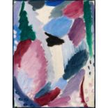 Jawlensky, Alexej. 1867 Twer/ Moskau - 1941 Wiesbaden. Variation: Winter. 1915. Öl auf Papier mit