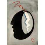 Strong-Cuevas, Elizabeth. 1929 Saint Germain en Laye. Ohne Titel (Mind in Black and White). Aquarell