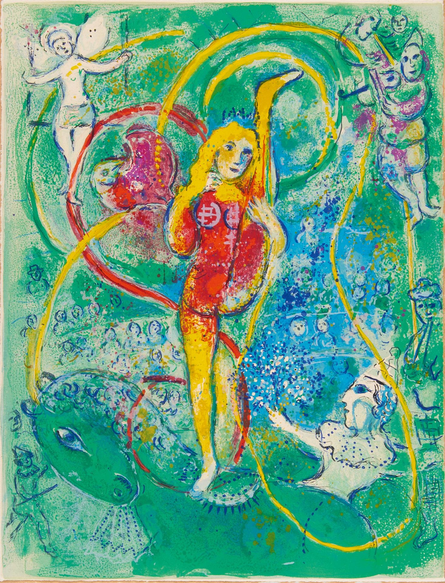 Chagall, Marc. 1887 Witebsk - 1985 St. Paul de Vence. Aus: "Le Cirque" (Bl. 3). 1967.