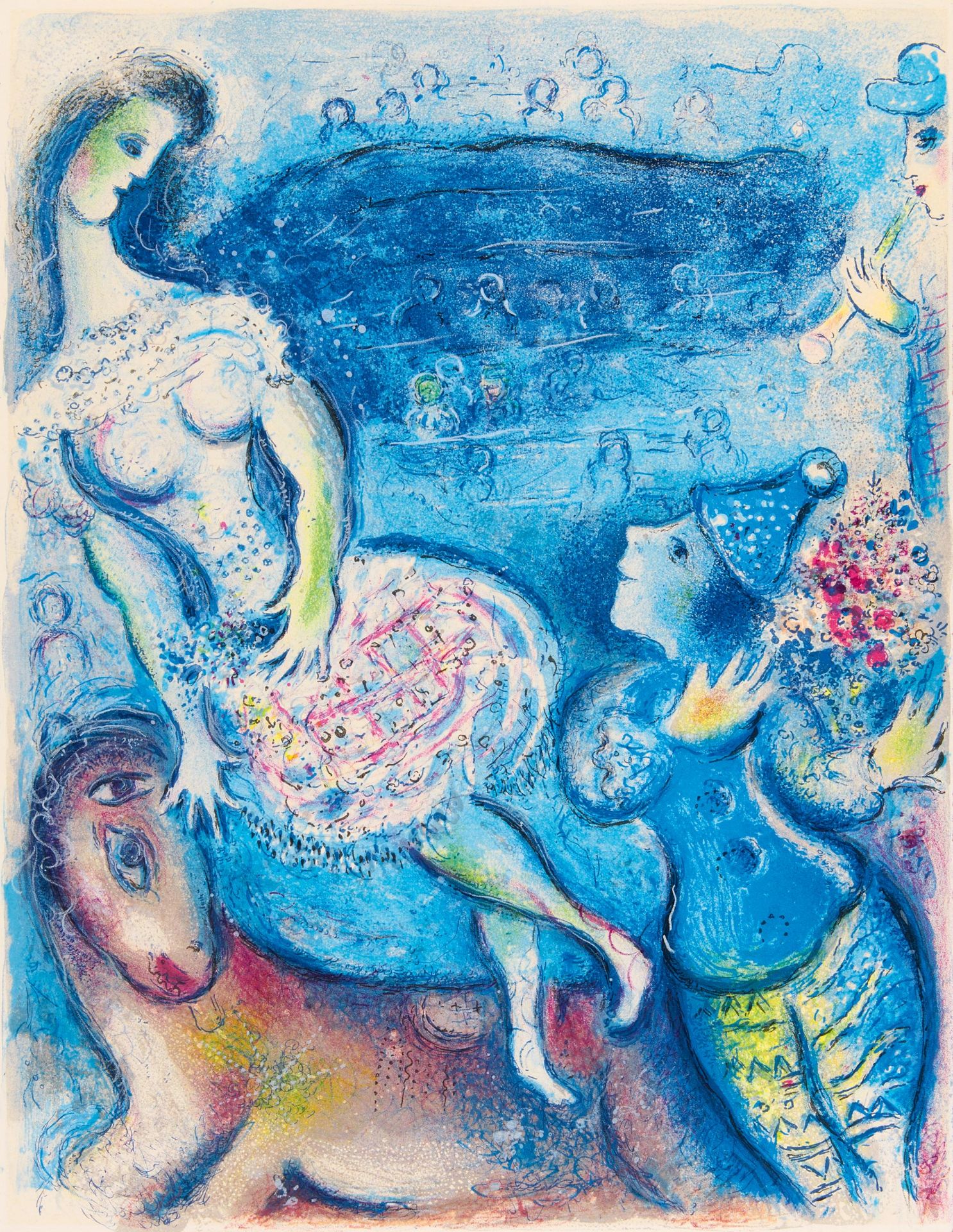 Chagall, Marc. 1887 Witebsk - 1985 St. Paul de Vence. Aus: "Le Cirque" (Bl. 22). 1967.