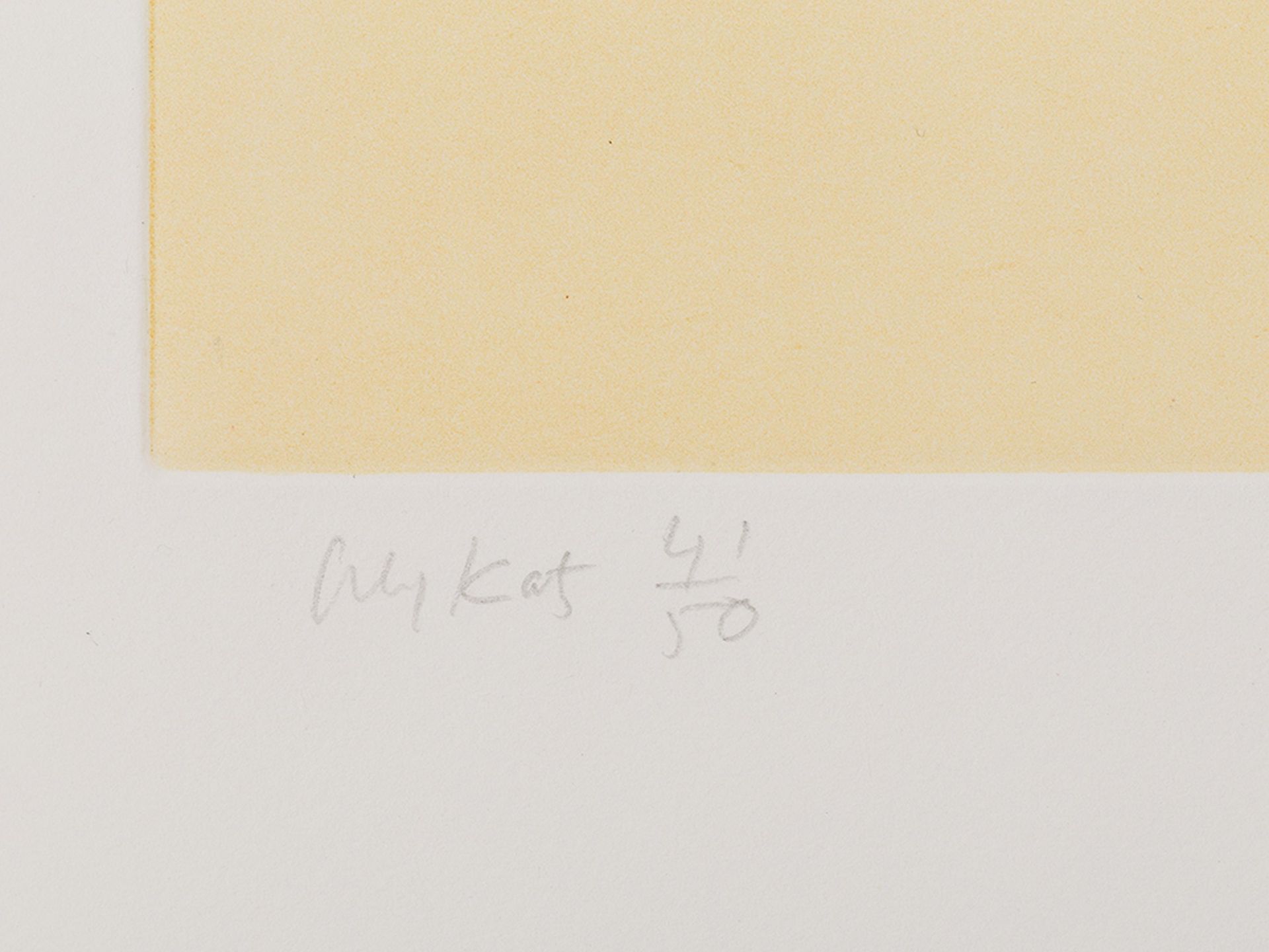 Katz, Alex 1927 New York Sissel Farbaquatinta auf Velin 2006 Signiert. Eines aus der Auflage von - Bild 4 aus 7