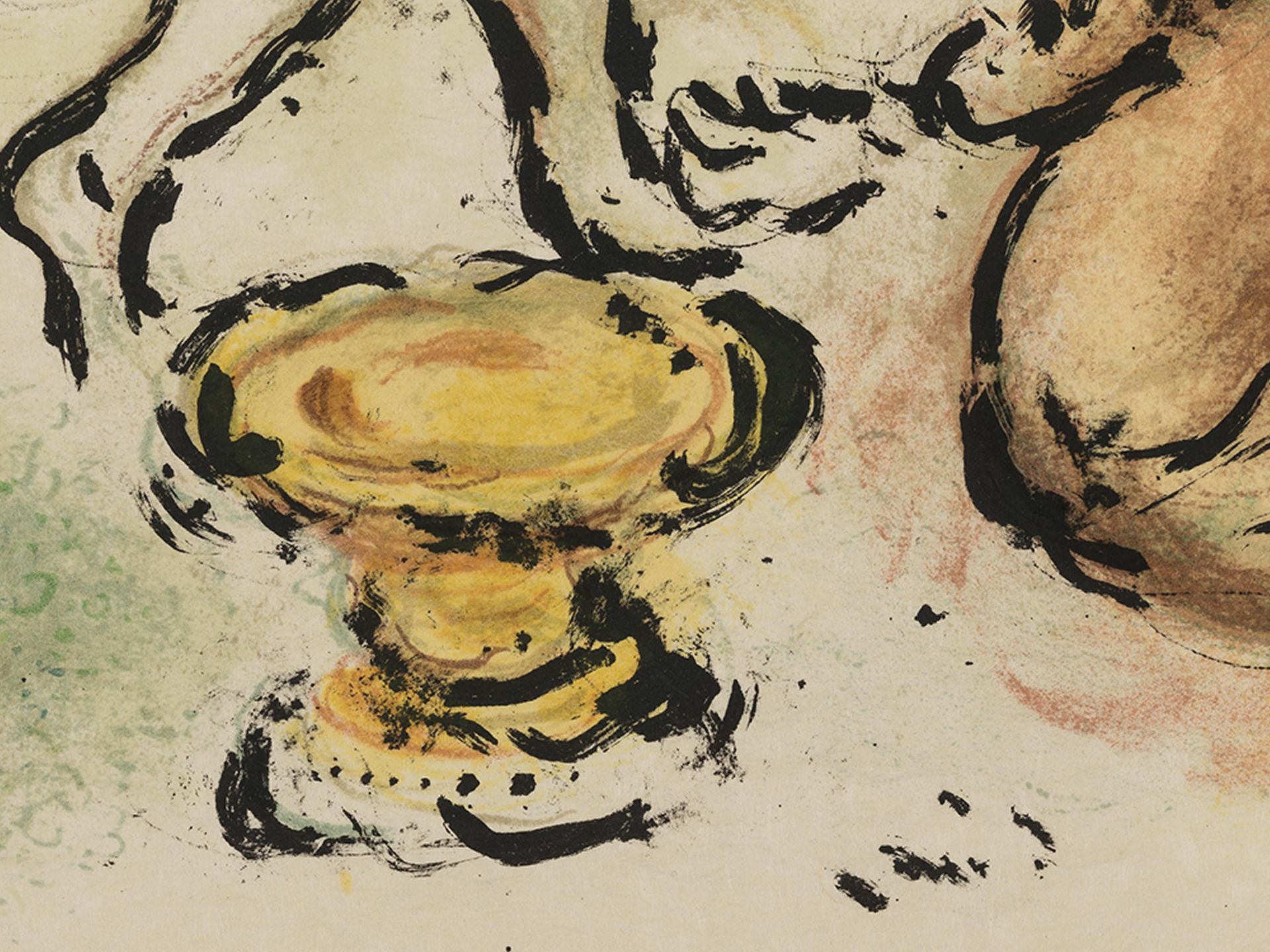 Chagall, Marc 1887 Witebsk - 1985 St. Paul de Vence Odysseus und Euryklea Farblithografie auf - Image 8 of 9