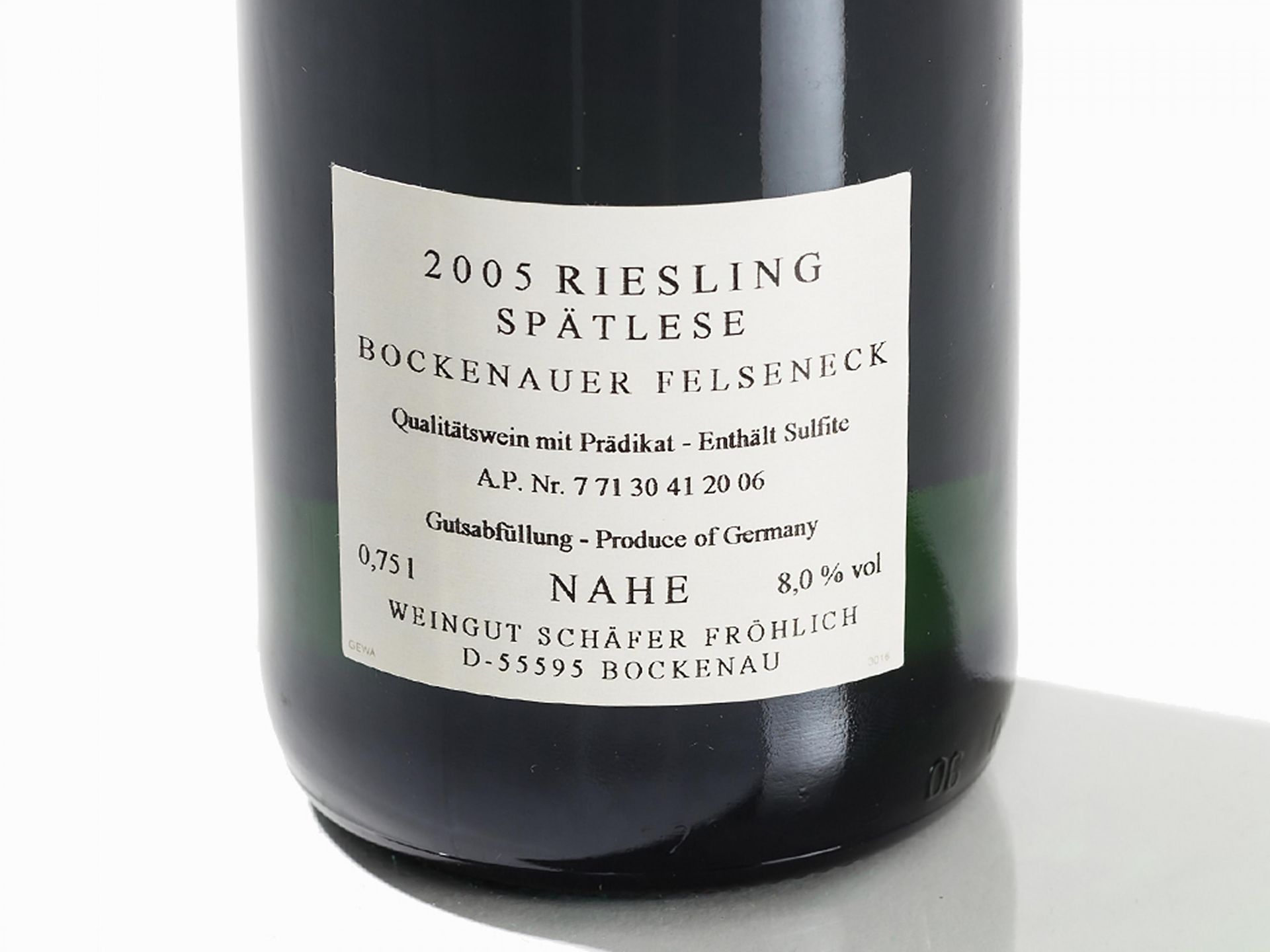 24 Flaschen 2005 Schäfer-Fröhlich Felseneck Spätlese Erzeuger: Weingut Schäfer-Fröhlich Jahrgang - Bild 6 aus 7