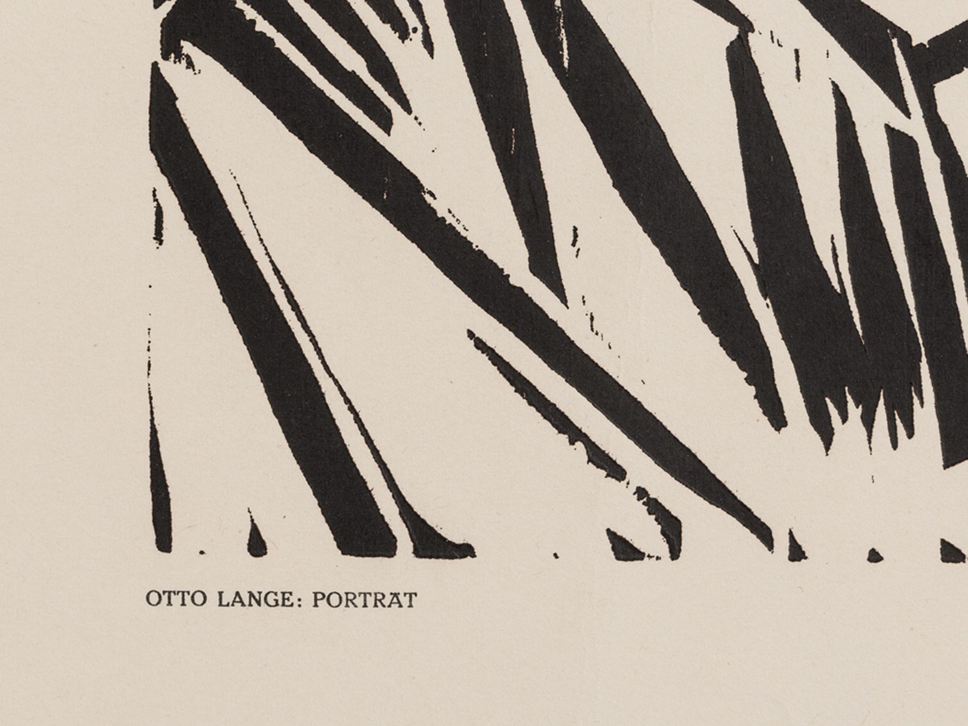 Lange, Otto Dresden 1879 - 1944 Portrait Holzschnitt auf festem Papier 1917 Typografische Angaben - Bild 3 aus 8