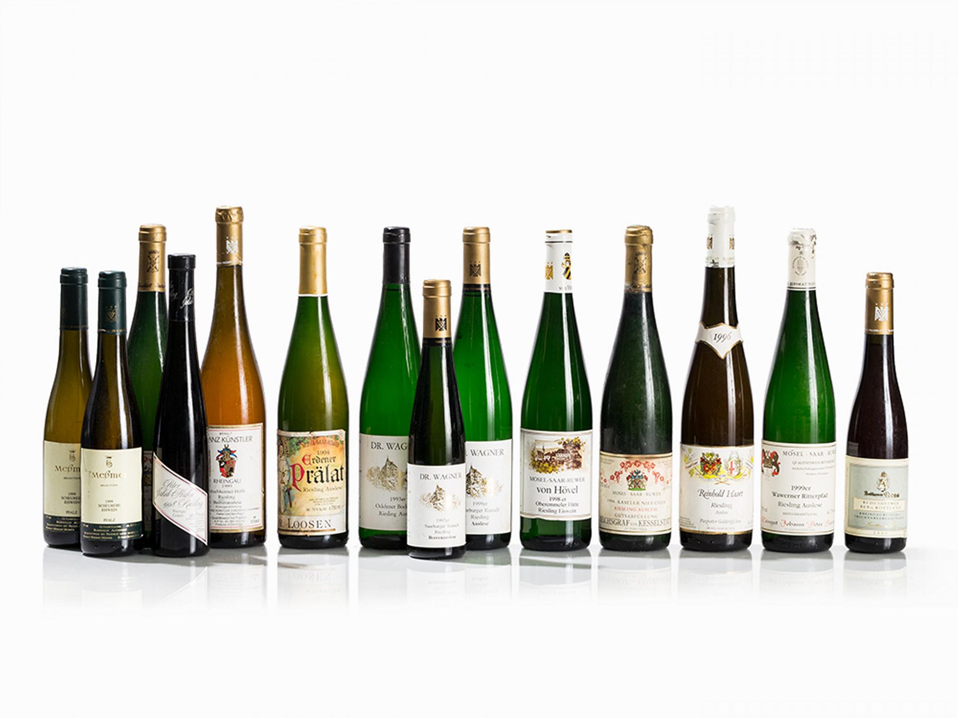 Konvolut (14 Flaschen - Deutscher Riesling aus den 1990er Jahren) 1 Flasche Erdener Prälat