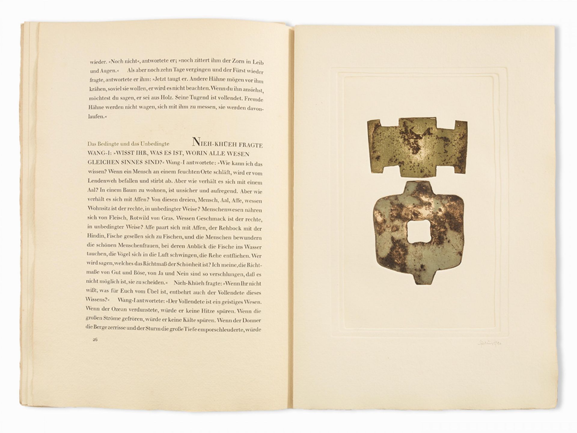 Springer, Ferdinand 1907 Berlin - 1988 Grasse Mappenwerk: "Reden und Gleichnisse des Tschuang- - Bild 2 aus 8