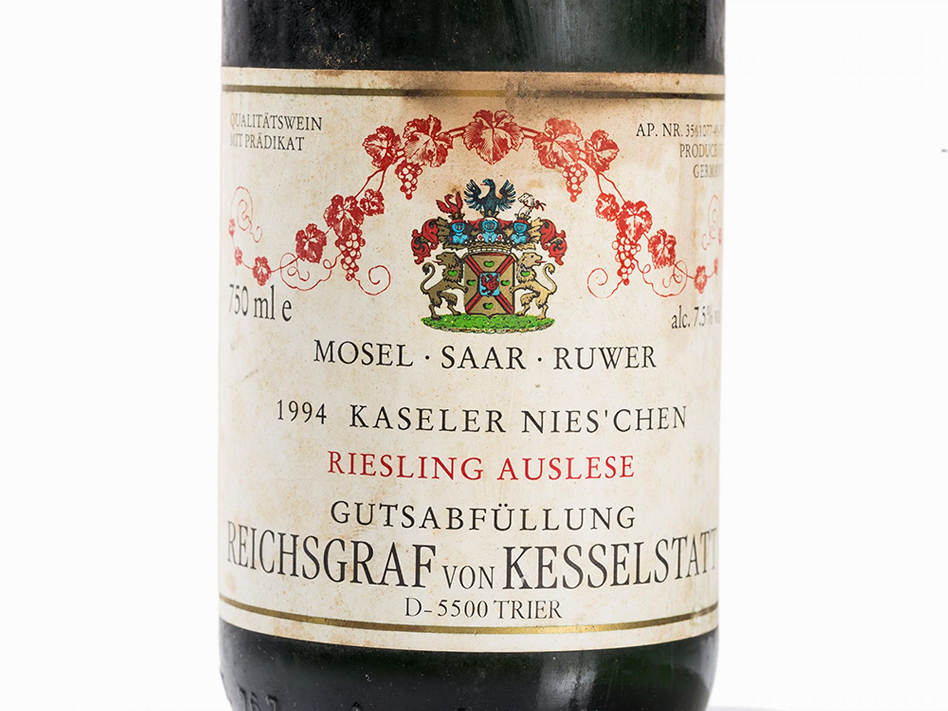 Konvolut (14 Flaschen - Deutscher Riesling aus den 1990er Jahren) 1 Flasche Erdener Prälat - Bild 4 aus 9