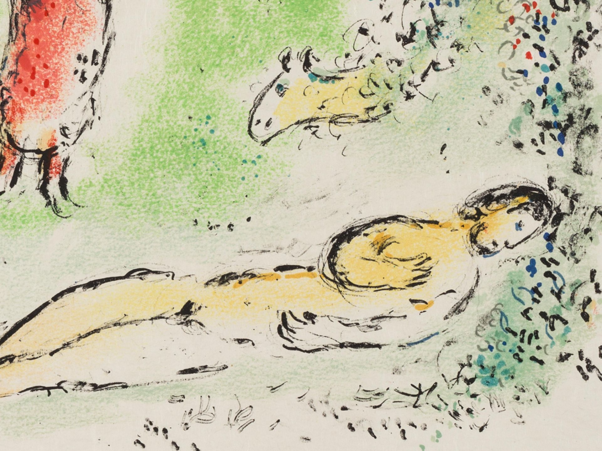 Chagall, Marc 1887 Witebsk - 1985 St. Paul de Vence Athene senkt Odysseus in den Schlaf - Image 7 of 9