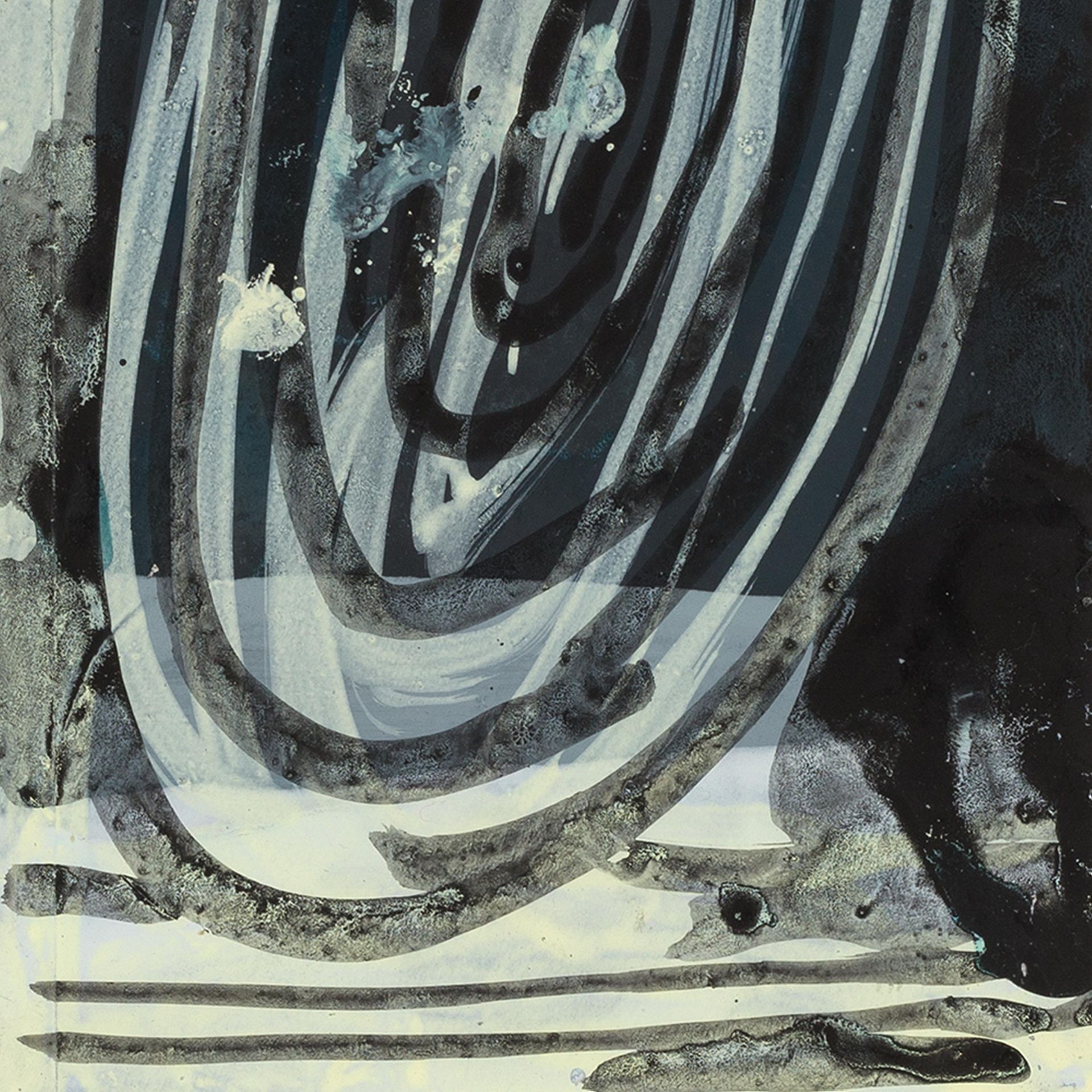 Dahn, Walter 1954 Krefeld Ohne Titel (Abstrakte Komposition) Gouache auf Briefumschlag 1987 Verso - Bild 7 aus 7