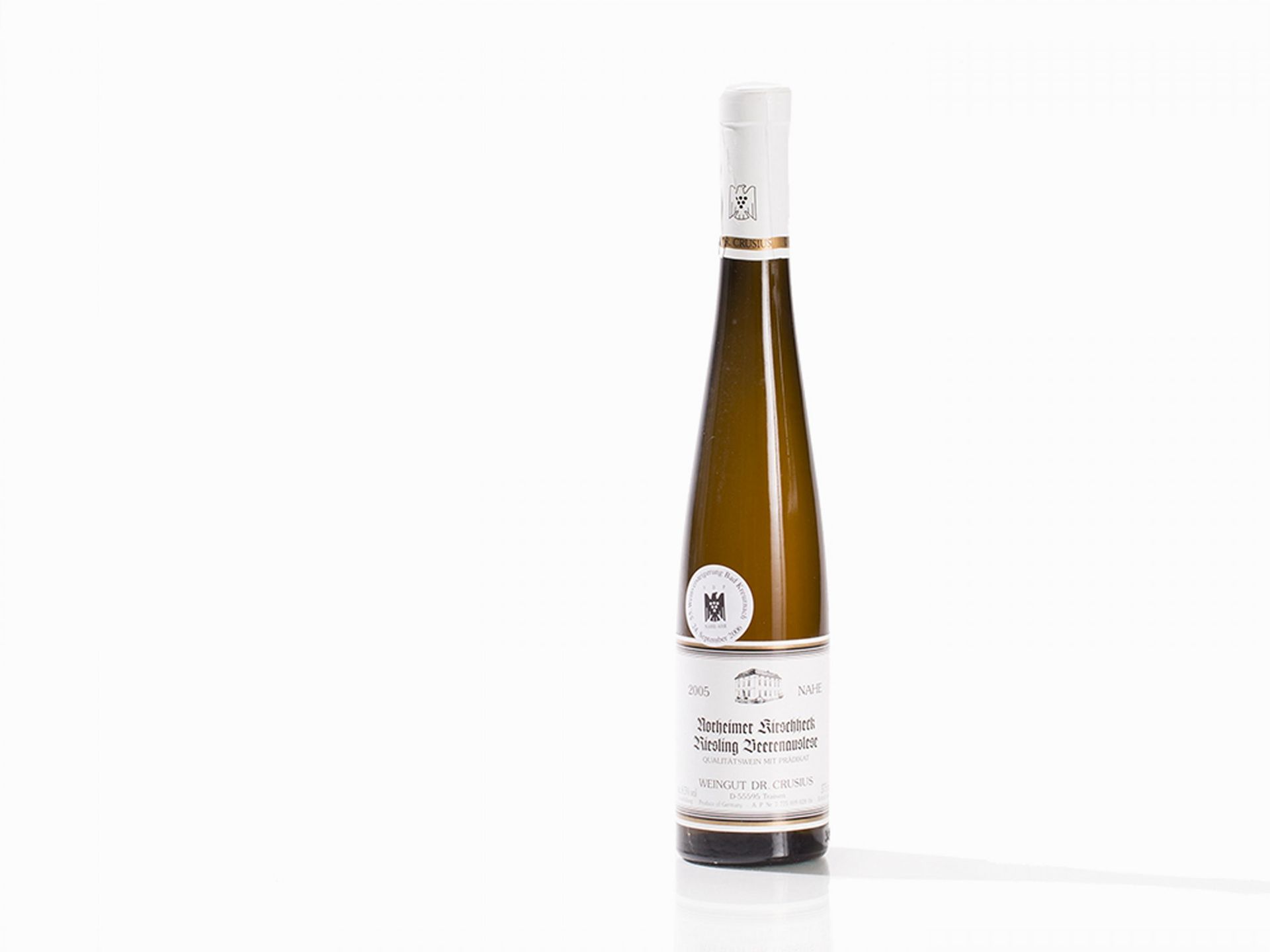 24 Halbe Flaschen Norheimer Kirschheck Riesling Beerenauslese Erzeuger: Dr. Crusius Jahrgang 2005 - Bild 2 aus 6