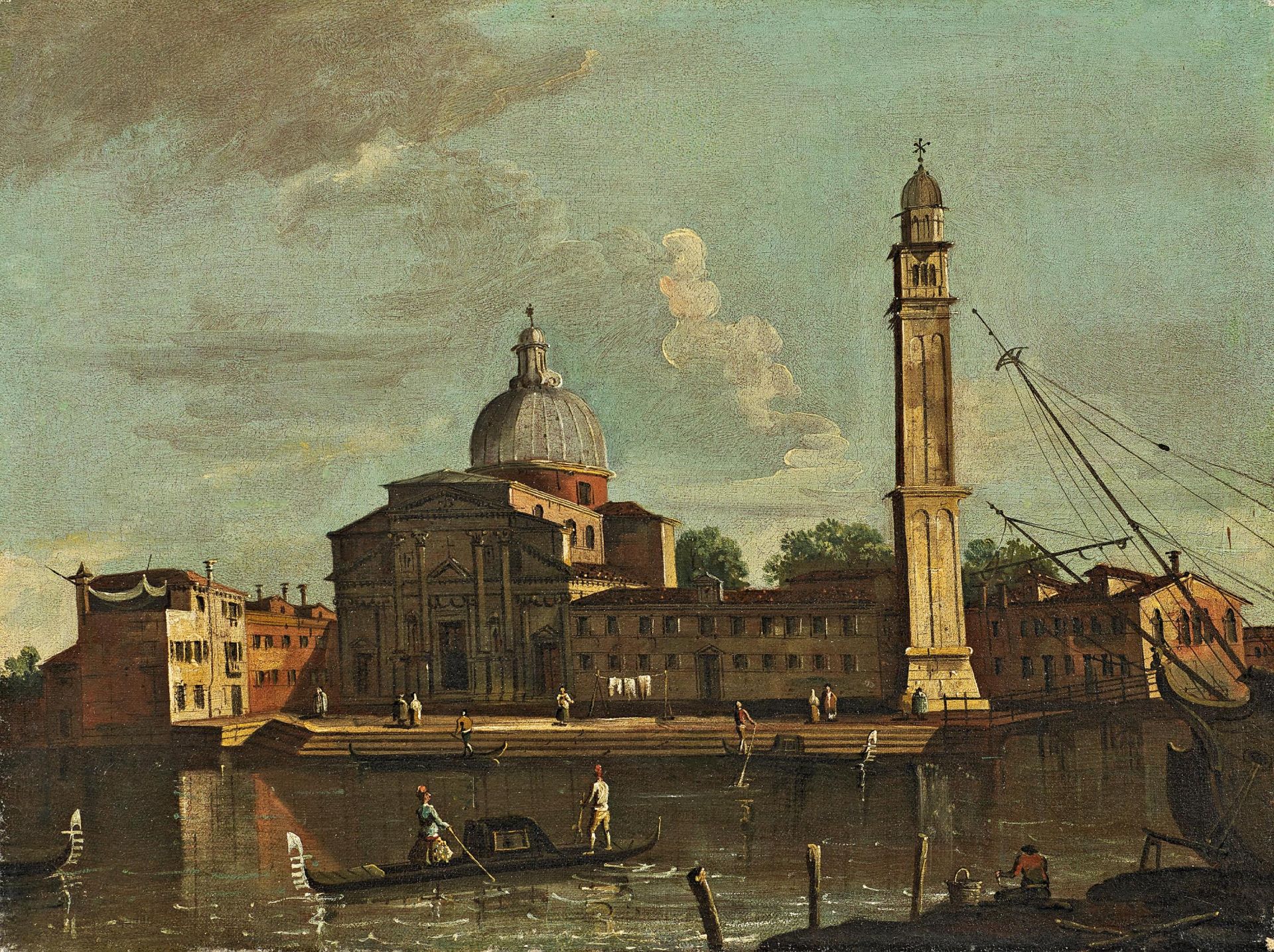 Tironi, Francesco Venedig 1745 - 1797 zugeschrieben San Pietro di Castello, Venedig. Öl auf