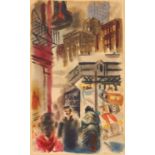 Grosz, George Berlin 1891 - 1959 Ohne Titel (Manhattan). Aquarell auf Papier. 48,5 x 31,5cm.