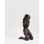 Klimsch, Fritz 1870 Frankfurt a. M. - 1960 Saig Sturm. 1932. Bronze, dunkelbraun patiniert. 77 x