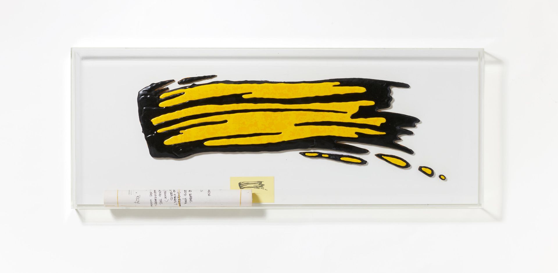 Lichtenstein, Roy New York 1923 - 1997 Ohne Titel (Brushstroke). 1965-1971. Lebkuchen-Relief mit