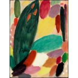 Jawlensky, Alexej 1867 Twer/ Moskau - 1941 Wiesbaden "Rêve d'or". 1918. Öl auf Malpapier mit