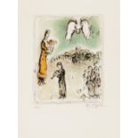 Chagall, Marc 1887 Witebsk - 1985 St. Paul de Vence "L'apparition du roi David". 1980.