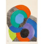 Delaunay-Terk, Sonia 1885 Gradisk/Ukraine - 1979 Paris Ohne Titel (Deux cercles en couleurs).