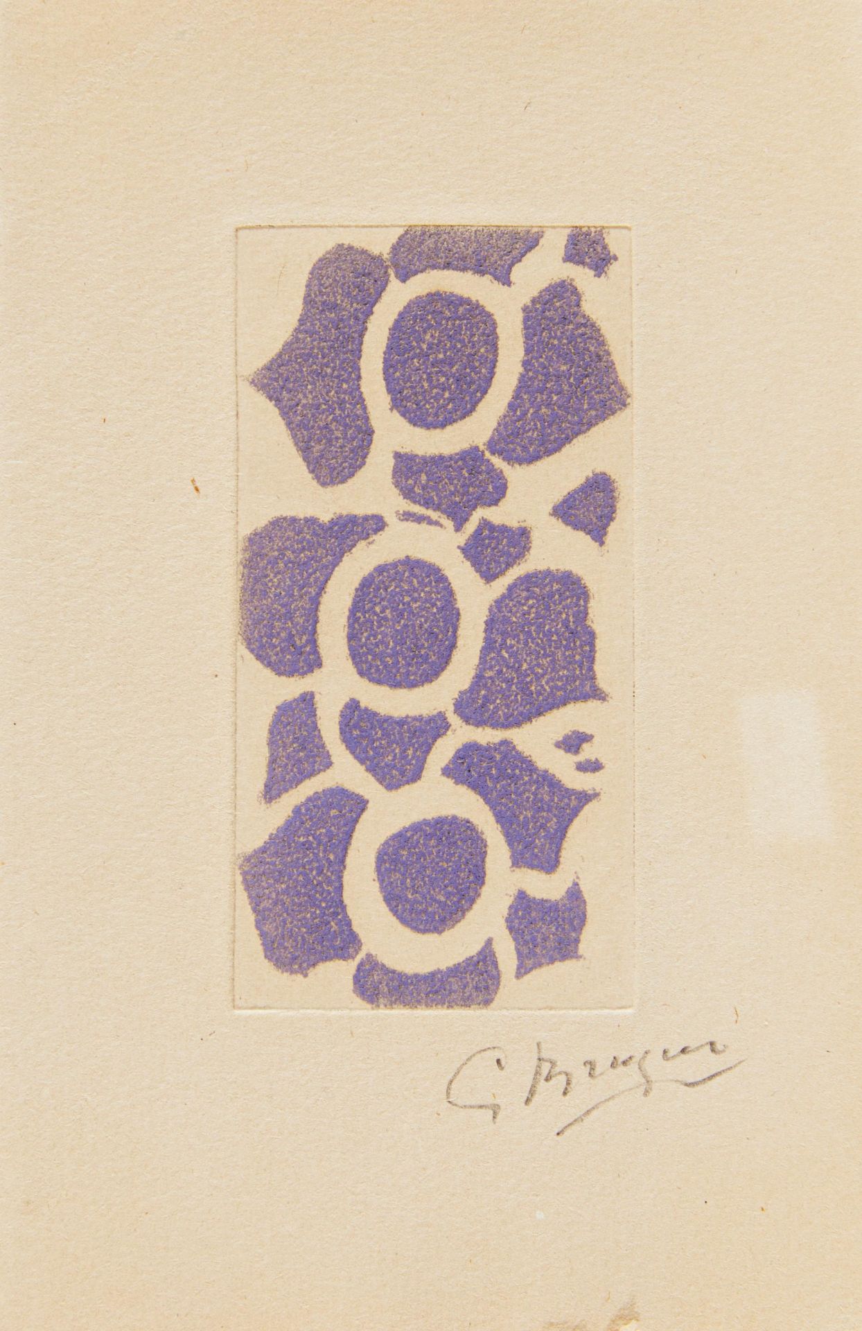 Braque, Georges 1881 Argenteuil - 1963 Paris Né le. 1957. Heft mit einer Farbradierung auf
