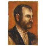 Baba, Corneliu 1906 Craiova/Rumänien - 1997 Bukarest Porträt eines Mannes im Profil. Öl auf Leinwand