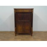 mahonie secretaire Hollandse mahonie empire secretaire met recht front waarin lade, rechte