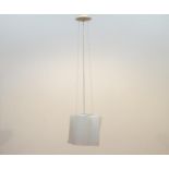 hanglamp michele de lucchi Italiaanse glazen designlamp met gewelfde kelk, ontwerp: M. de Lucchi &