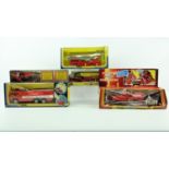 4 Corgi Toys fire trucks 4 Corgi Toys brandweerwagens waaronder American LaFrance Aerial Rescue