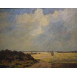 Wenckebach, doek, landschap doek, 70 x 90, duinlandschap, ges. L.W.R. Wenckebach (=Ludwig Willem