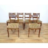 set van 6 biedermeier stoelen set van 6 Hollandse mahonie biedermeier stoelen met gebogen poten en