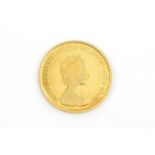 100 dollar munt 22 krt. gouden gelegenheidsmunt, Canada 100 Dollars 'silver jubilee Elizabeth II