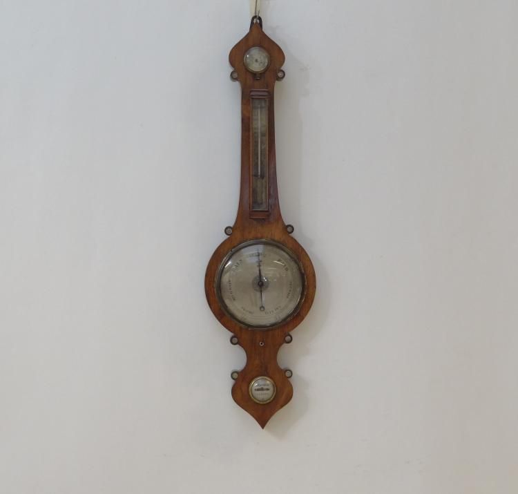 banjobarometer Engelse banjobarometer voorzien van geëtste tinnen schaalplaat, adres: Boldock