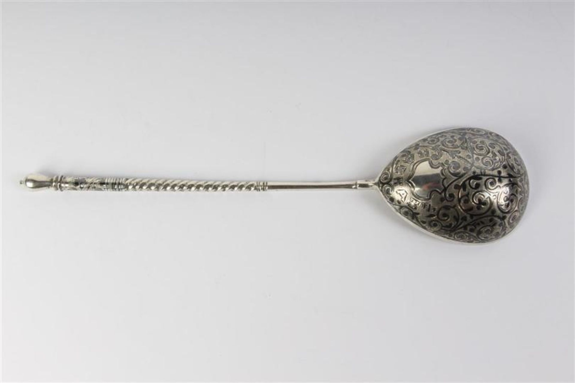 Zilveren lepel met niello, Rusland. Gewicht: 61.2 g. - Bild 4 aus 4