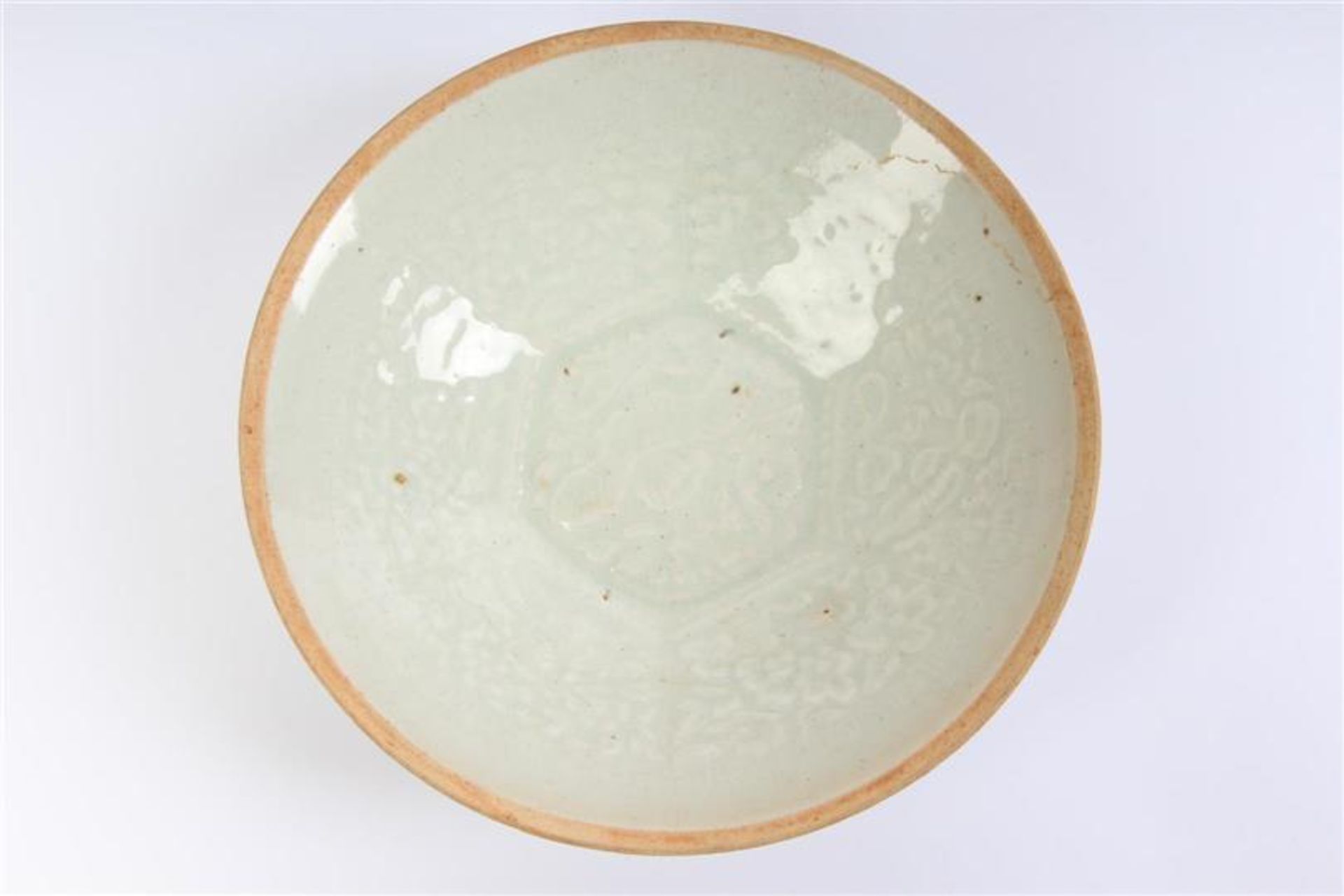 Celadon kom, China. HxD: 18 x 5 cm. - Bild 3 aus 4