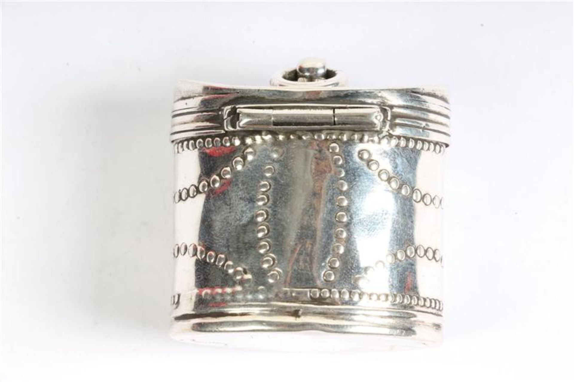 Zilveren lodereindoosje, Hollands gekeurd 1820. Gewicht: 24.6 g. - Bild 2 aus 3