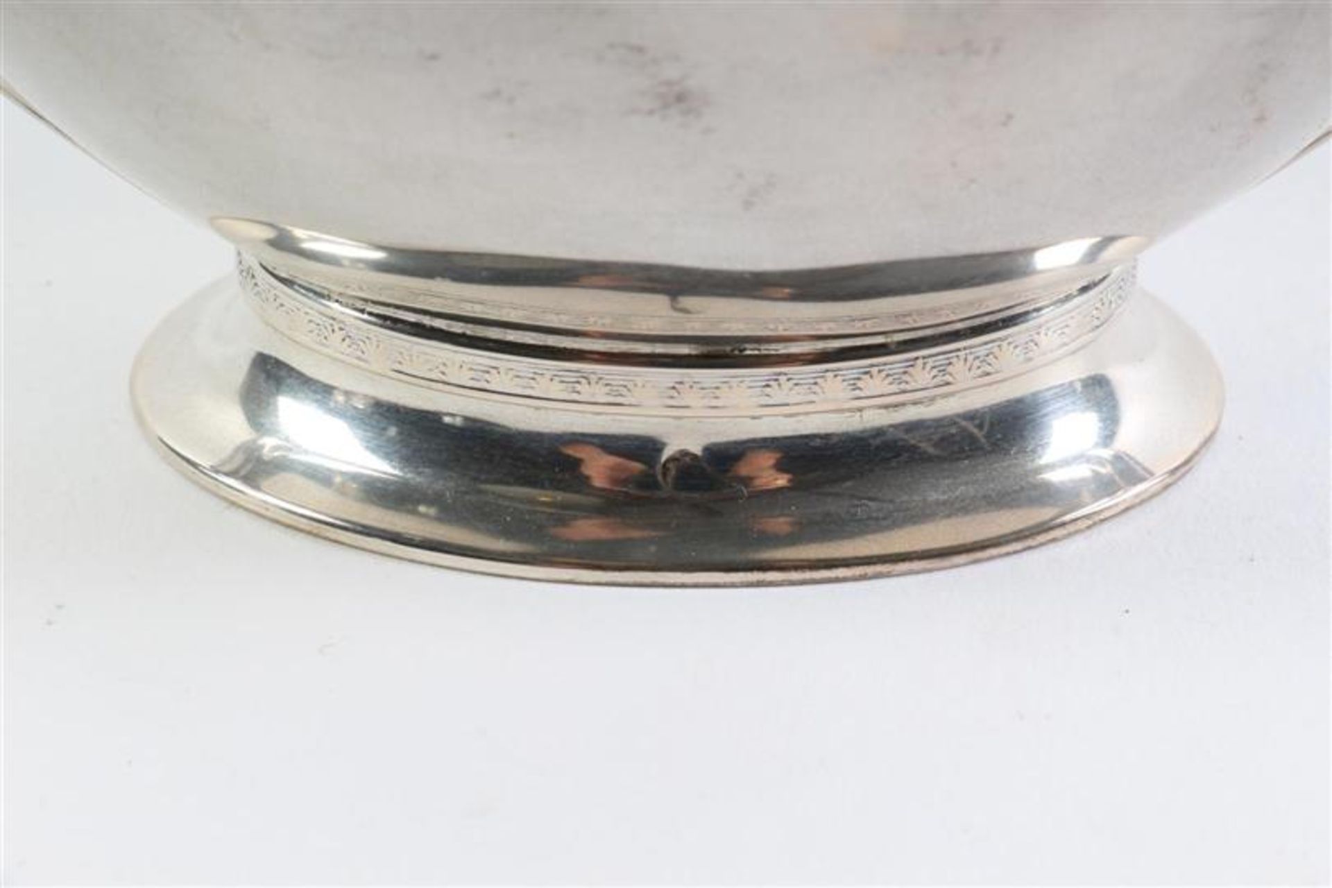 Vierdelig zilveren theeservies. Gewicht: 740 g. - Image 4 of 9