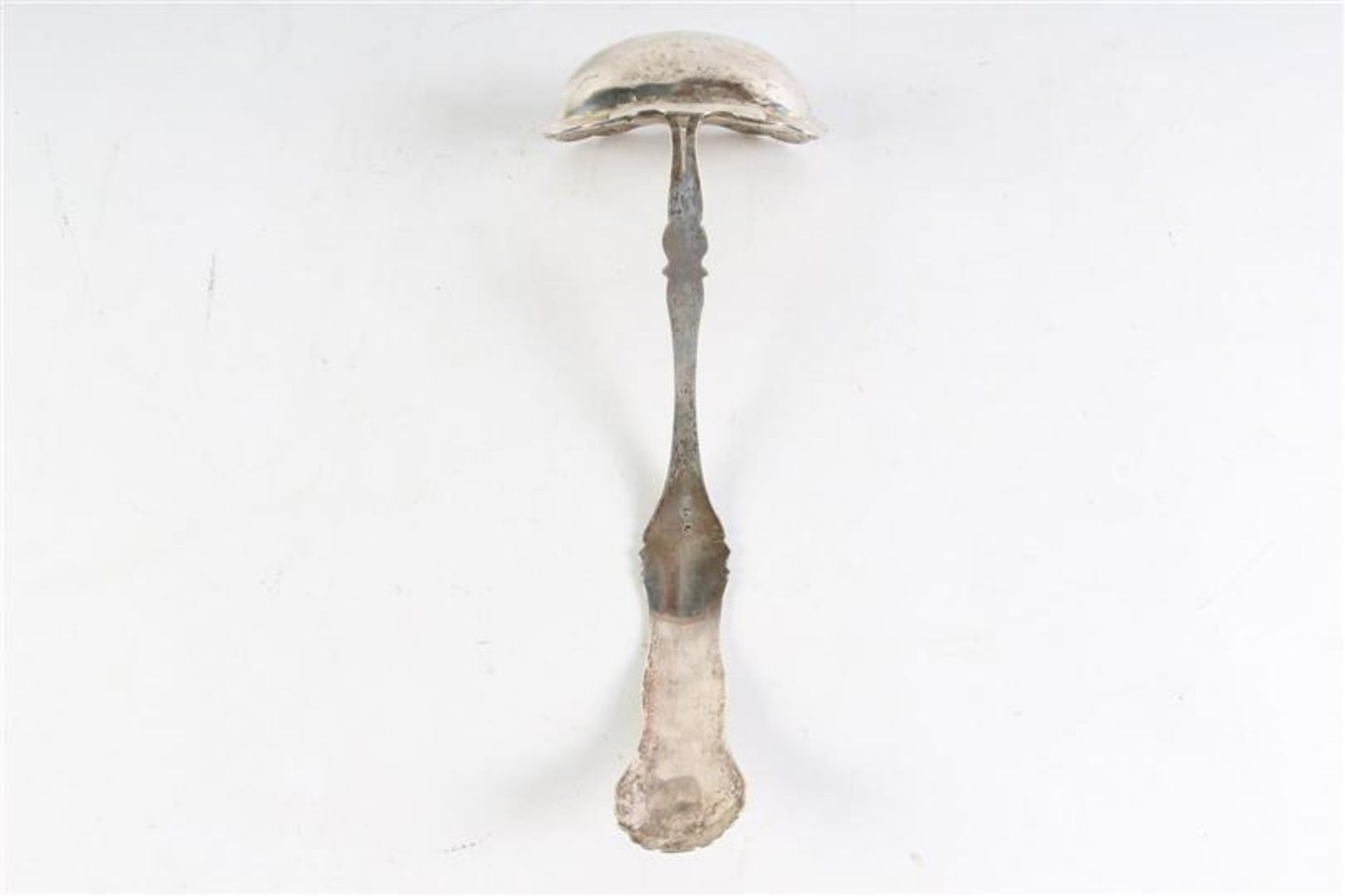 Zilveren soeplepel, Hollands gekeurd, Biedermeier 19e eeuw, gerepareerd. Gewicht: 125 g. - Bild 3 aus 4