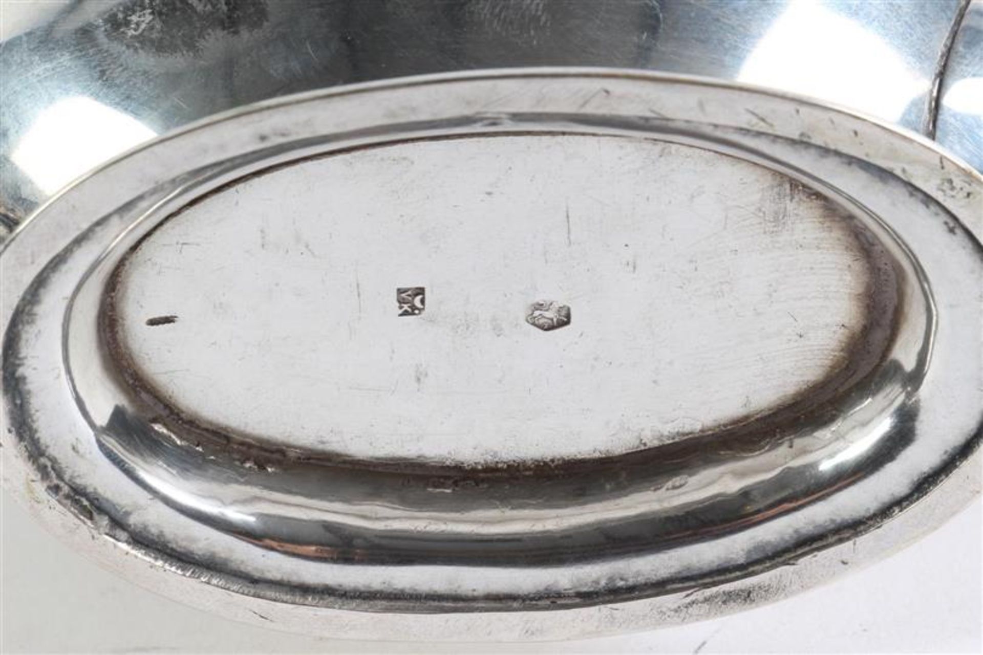 Vierdelig zilveren theeservies. Gewicht: 740 g. - Image 9 of 9