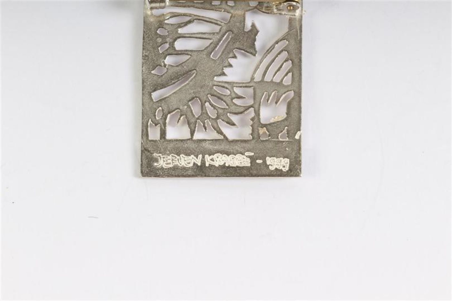 Diverse sieraden, voornamelijk zilver, w.o. een broche van Jeroen Krabbé. Gewicht: 130 g. - Bild 4 aus 8