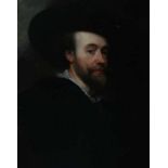 Navolger van Peter Paul Rubens Portrait of Peter Paul Rubens. After the selfportrait (panel, dated