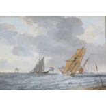 Franciscus Xaverius Xavery (1740-1788) Naval battle with Dutch and British ships. Signed and