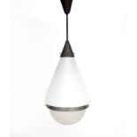 Willem Hendrik Gispen (1890-1981) A Giso no. 33 ceiling lamp with milk/'Giso' glass conical and a