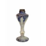 Daum, Nancy A mottled glass lampbase, marked to the base Daum Nancy with cross of Lorraine,