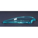 Giorgio Berlini, glass dish, signed, l. 37 cm. 27.00 % buyer's premium on the hammer price, VAT