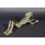 Chamotte Christ, bronzed, l. 52 cm. 27.00 % buyer's premium on the hammer price, VAT included