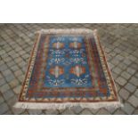 Persian carpet, dim. 150 x 113 cm, wear and tear 27.00 % buyer's premium on the hammer price, VAT