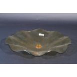 Giorgio Berlini, glass coloured dish, diam. 39 cm. 27.00 % buyer's premium on the hammer price, VAT