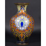 Earthenware vase, Zuid-Holland, Gouda, h. 44 cm. 27.00 % buyer's premium on the hammer price, VAT