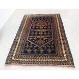 Persian carpet, silk with wool, dim. 170 x 107 cm. 27.00 % buyer's premium on the hammer price, VAT