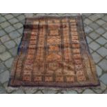 Persian carpet, dim. 112 x 81 cm. 27.00 % buyer's premium on the hammer price, VAT included