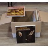 Box with LP's a.o. Dvorak, Edward Grieg, Beethoven (appr. 55x) 27.00 % buyer's premium on the