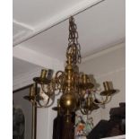 Copper chandelier, 19th century, l. 40 cm. 27.00 % buyer's premium on the hammer price, VAT